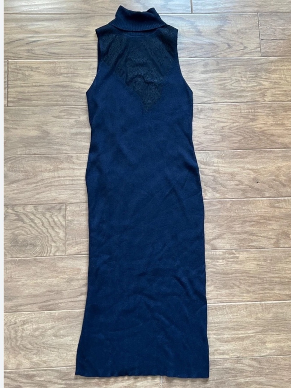 rag & bone Sleeveless Turtleneck Midi Dress in Black